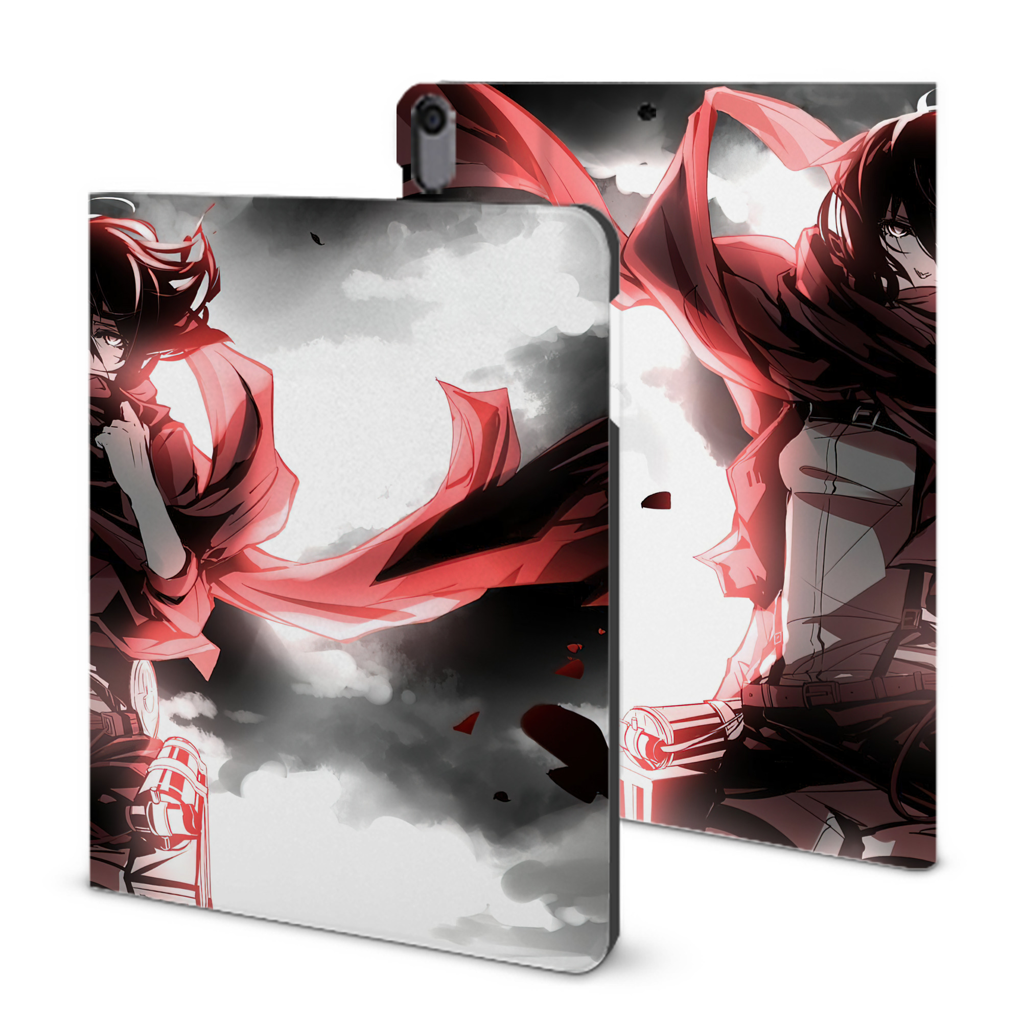 （画像用） 進撃の巨人 Attack on Titan IPad ケース ブック型 PUレザー TPU 耐衝撃 軽量 薄型 ペン収納なし 全面保護 IPad 各モデル対応